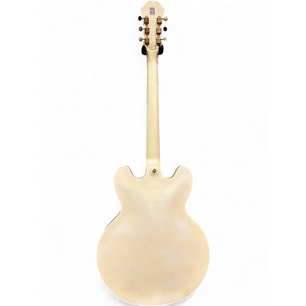 Used Epiphone Riviera Custom P93 Royale Pearl White Hollow Body Electric Guitar