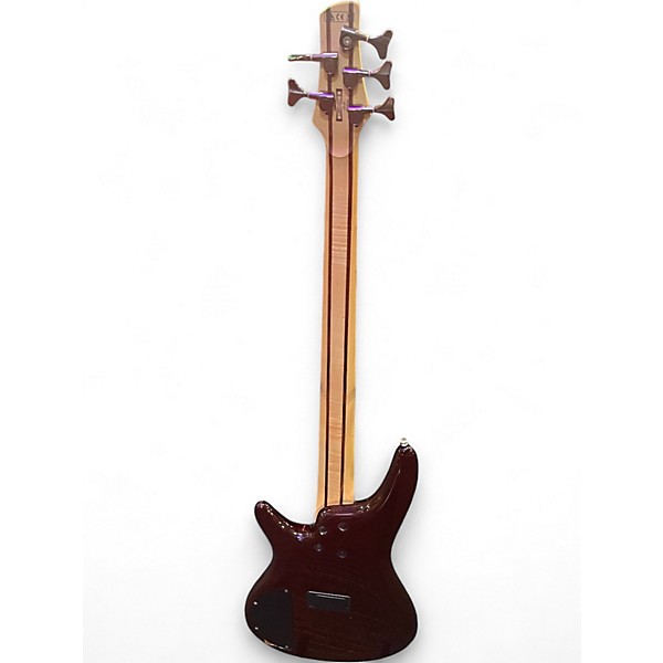 Used Ibanez SR375 5 String 2 Color Sunburst Electric Bass Guitar