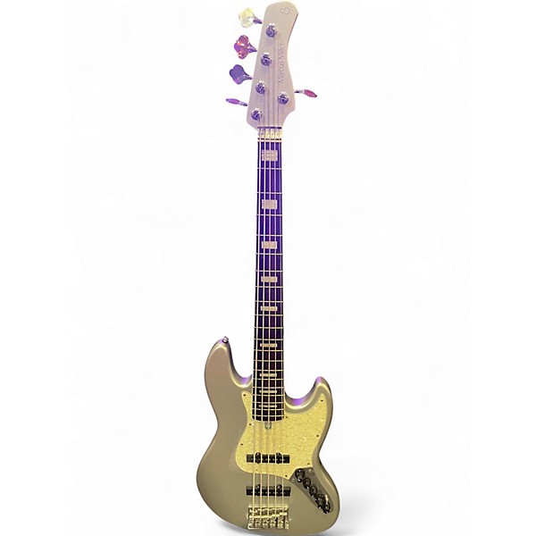 Used Sire Marcus Miller Marcus Miller V7 Alder 5 String Silver Sparkle Electric Bass Guitar