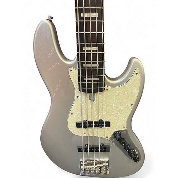 Used Sire Marcus Miller Marcus Miller V7 Alder 5 String Silver Sparkle Electric Bass Guitar