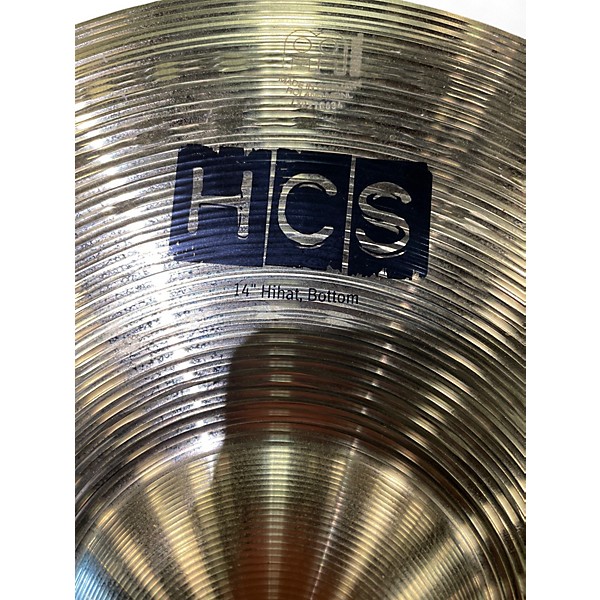 Used MEINL 14in HCS Hi Hat Bottom Cymbal