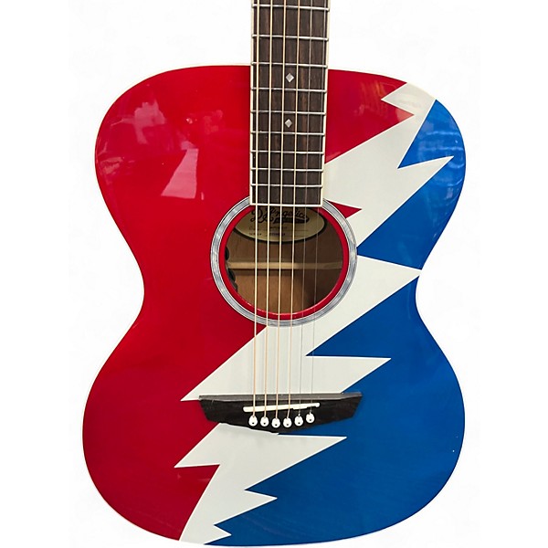 Used D'Angelico Grateful Dead Tammany Dead Logo Acoustic Electric Guitar