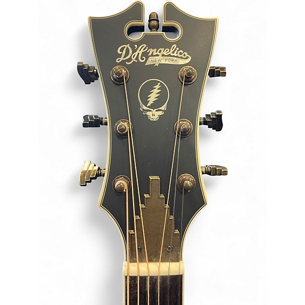 Used D'Angelico Grateful Dead Tammany Dead Logo Acoustic Electric Guitar