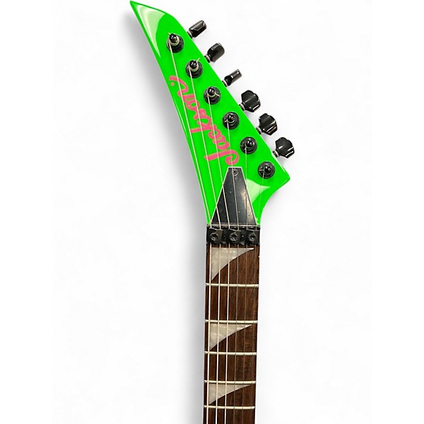 Used Jackson X Series Dinky DK2XR Limited Edition Neon Green Solid Body Electric Guitar