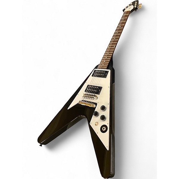 Used Epiphone Kirk Hammett 1979 Flying V Black Solid Body Electric Guitar