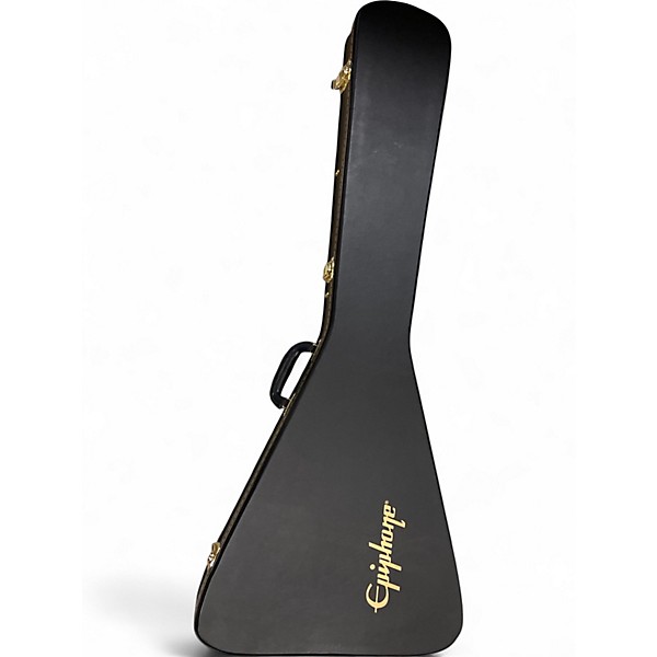 Used Epiphone Kirk Hammett 1979 Flying V Black Solid Body Electric Guitar