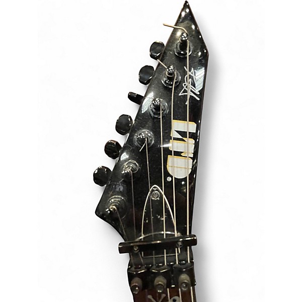 Used Ltd LTD KH602 Kirk Hammett Signature LEFT HANDED Black Solid Body Electric Guitar