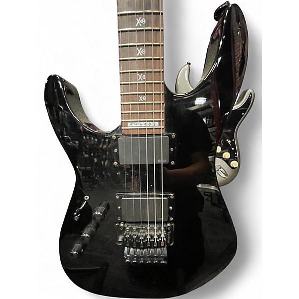 Used Ltd LTD KH602 Kirk Hammett Signature LEFT HANDED Black Solid Body Electric Guitar