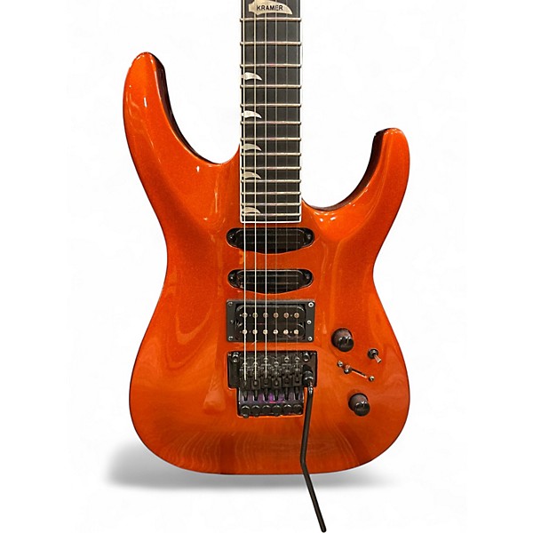 Used Kramer SM1 Orange Solid Body Electric Guitar