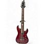 Used Schecter Guitar Research Damien Elite 7 Trans Crimson Red Solid Body Electric Guitar thumbnail