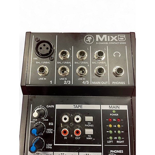 Used Mackie Mix5 Powered Mixer