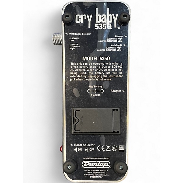 Used Dunlop 535Q Cry Baby Multi-Wah Effect Pedal