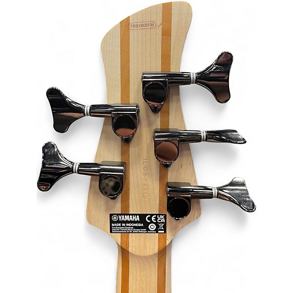 Used Yamaha TRBX605FM Natural Electric Bass Guitar