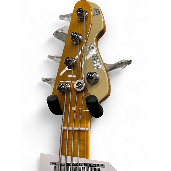 Used Markbass GV5 Vintage Yellow Electric Bass Guitar