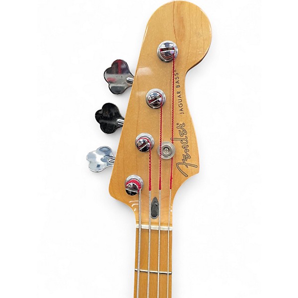 Used Fender Jaguar Bass Blue Electric Bass Guitar