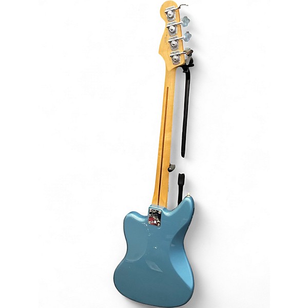 Used Fender Jaguar Bass Blue Electric Bass Guitar