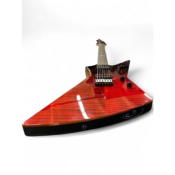 Used Chapman Ghost Fret Red to Black Fade Solid Body Electric Guitar