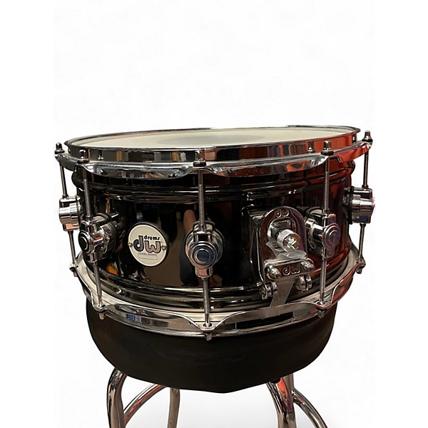 Used DW 6.5X14 Design Series Snare BLACK NICKEL OVER BRASS Drum