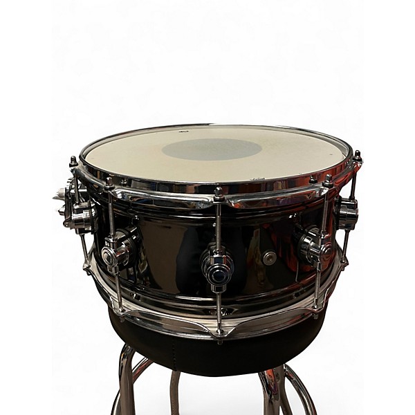 Used DW 6.5X14 Design Series Snare BLACK NICKEL OVER BRASS Drum