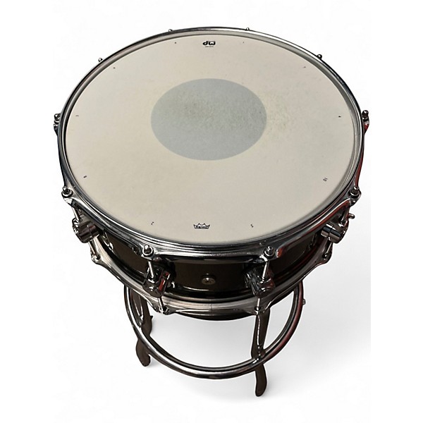 Used DW 6.5X14 Design Series Snare BLACK NICKEL OVER BRASS Drum