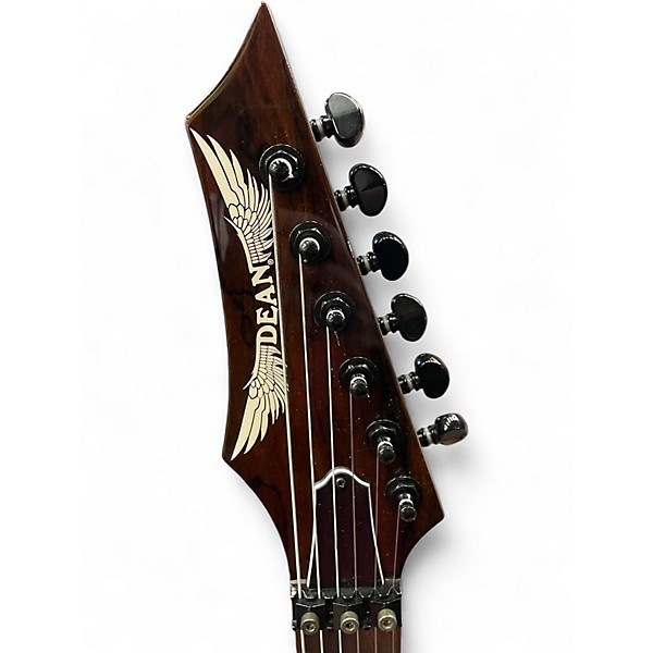 Used Dean Custom Exile Floyd RH Teal Solid Body Electric Guitar