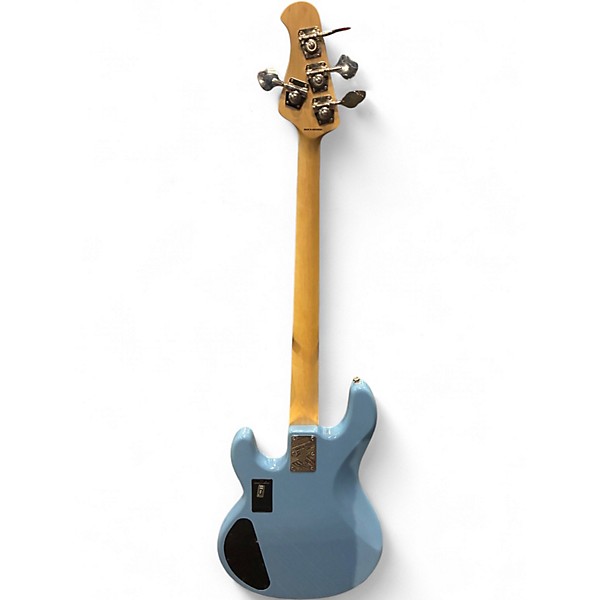 Used Sterling by Music Man Stingray bass  Daphne Blue Electric Bass Guitar