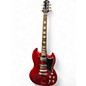 Vintage 1960s New York Pro Elite Guitar Cherry Solid Body Electric Guitar thumbnail