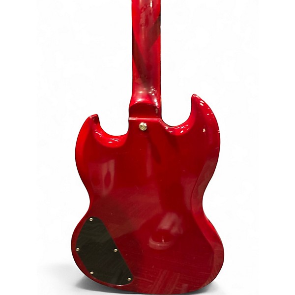 Vintage 1960s New York Pro Elite Guitar Cherry Solid Body Electric Guitar