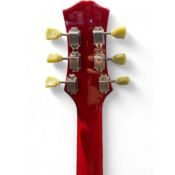 Vintage 1960s New York Pro Elite Guitar Cherry Solid Body Electric Guitar