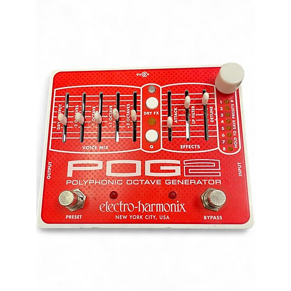 Used Electro-Harmonix Pog2 Polyphonic Octave Generator Effect Pedal