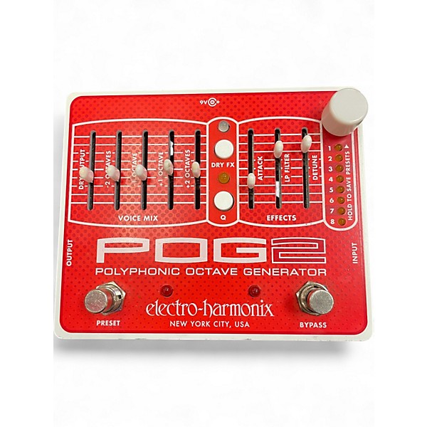 Used Electro-Harmonix Pog2 Polyphonic Octave Generator Effect Pedal