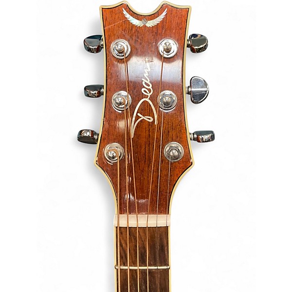 Used Dean Exotica Quilted Ash Natural Acoustic Electric Guitar