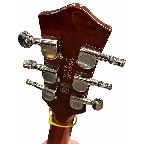 Used Gretsch Guitars G5230T Black and Yellow Solid Body Electric Guitar