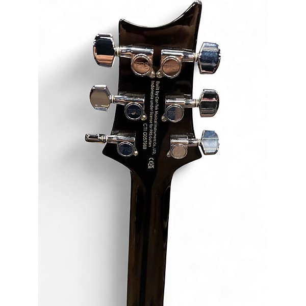 Used PRS SE Custom 24 Orange Tiger Smokeburs Solid Body Electric Guitar