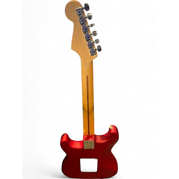 Used Fender Standard Stratocaster Satin Red Solid Body Electric Guitar