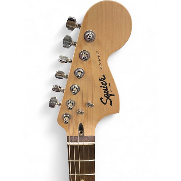 Used Squier Bullet Mustang HH Surf Green Solid Body Electric Guitar