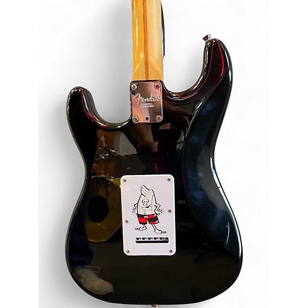 Used Fender American Standard Stratocaster Black Solid Body Electric Guitar