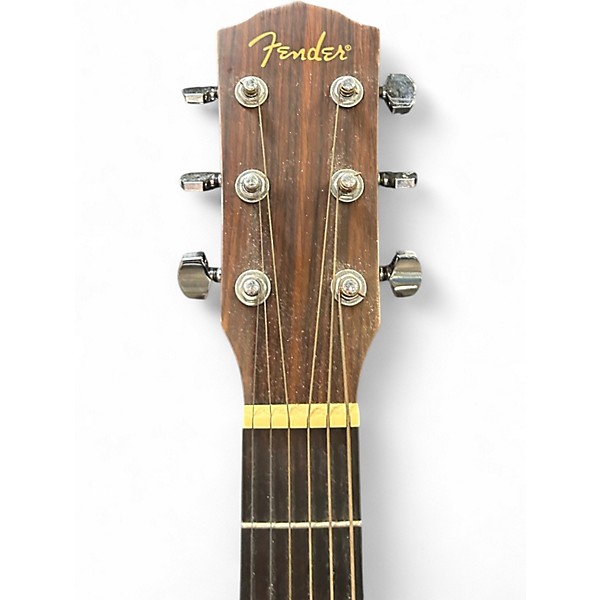 Used Fender CD100 Left Handed Natural Acoustic Guitar