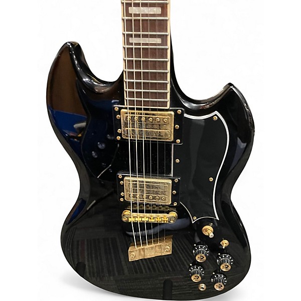 Used Guild POLARA KIM THAYIL Black and Gold Solid Body Electric Guitar