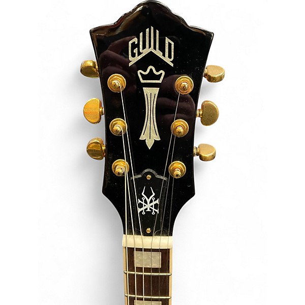 Used Guild POLARA KIM THAYIL Black and Gold Solid Body Electric Guitar