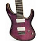 Used Schecter Guitar Research Banshee 7-A Trans Purple Solid Body Electric Guitar