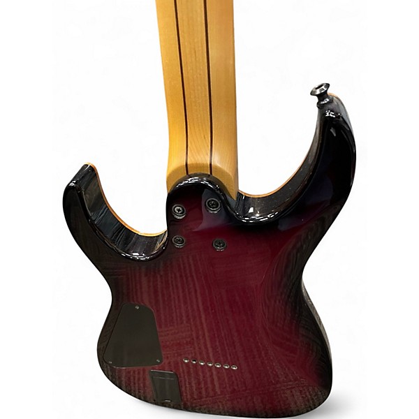 Used Schecter Guitar Research Banshee 7-A Trans Purple Solid Body Electric Guitar