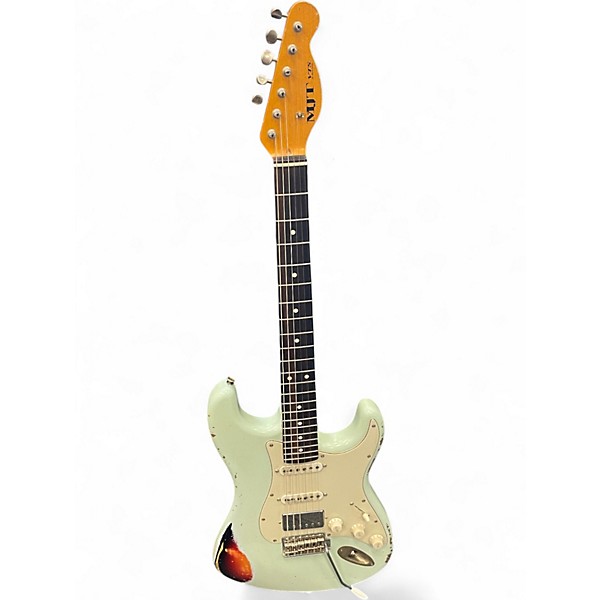 Used Mjt VTS AGED SONIC BLUE OVER 3TS Solid Body Electric Guitar