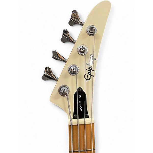 Used Epiphone ACCU Classic White Electric Bass Guitar