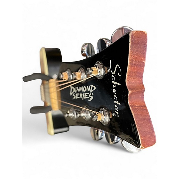 Used Schecter Guitar Research Diamond Series Bowl Back Natural Gloss Acoustic Electric Guitar