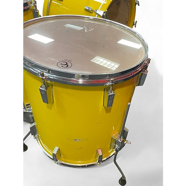 Used SONOR 4 Piece Lite Yellow Drum Kit