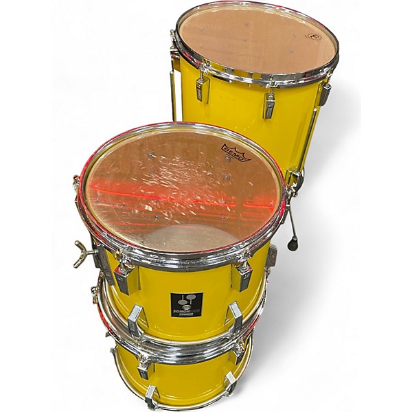 Used SONOR 4 Piece Lite Yellow Drum Kit