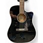 Used Fender CD60SCE Dreadnought Black Acoustic Electric Guitar