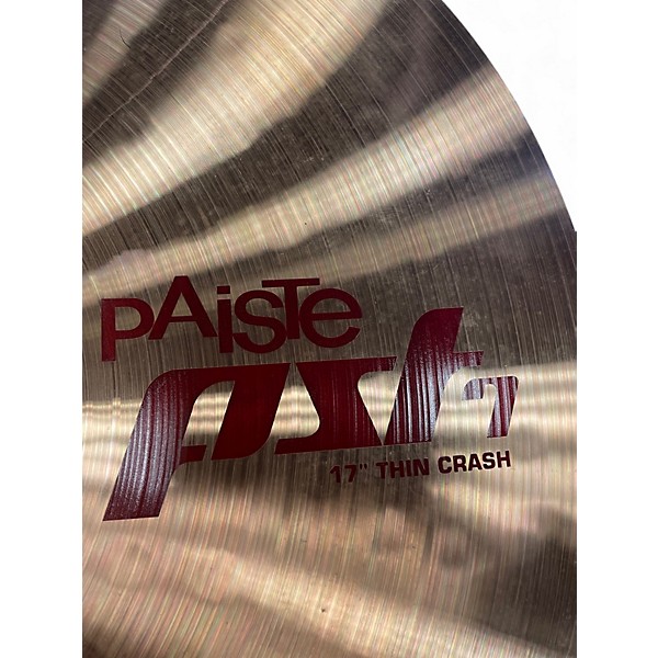 Used Paiste 17in PST7 Thin Crash Cymbal