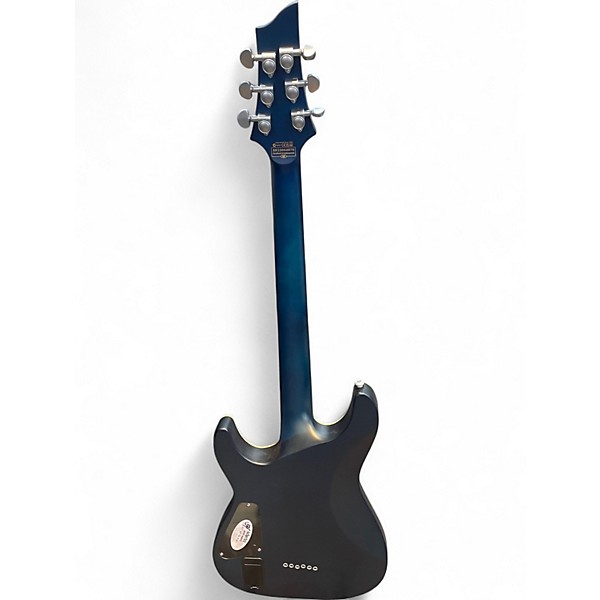 Used Schecter Guitar Research C1 Platinum Satin Transparent Midnight Blue Solid Body Electric Guitar